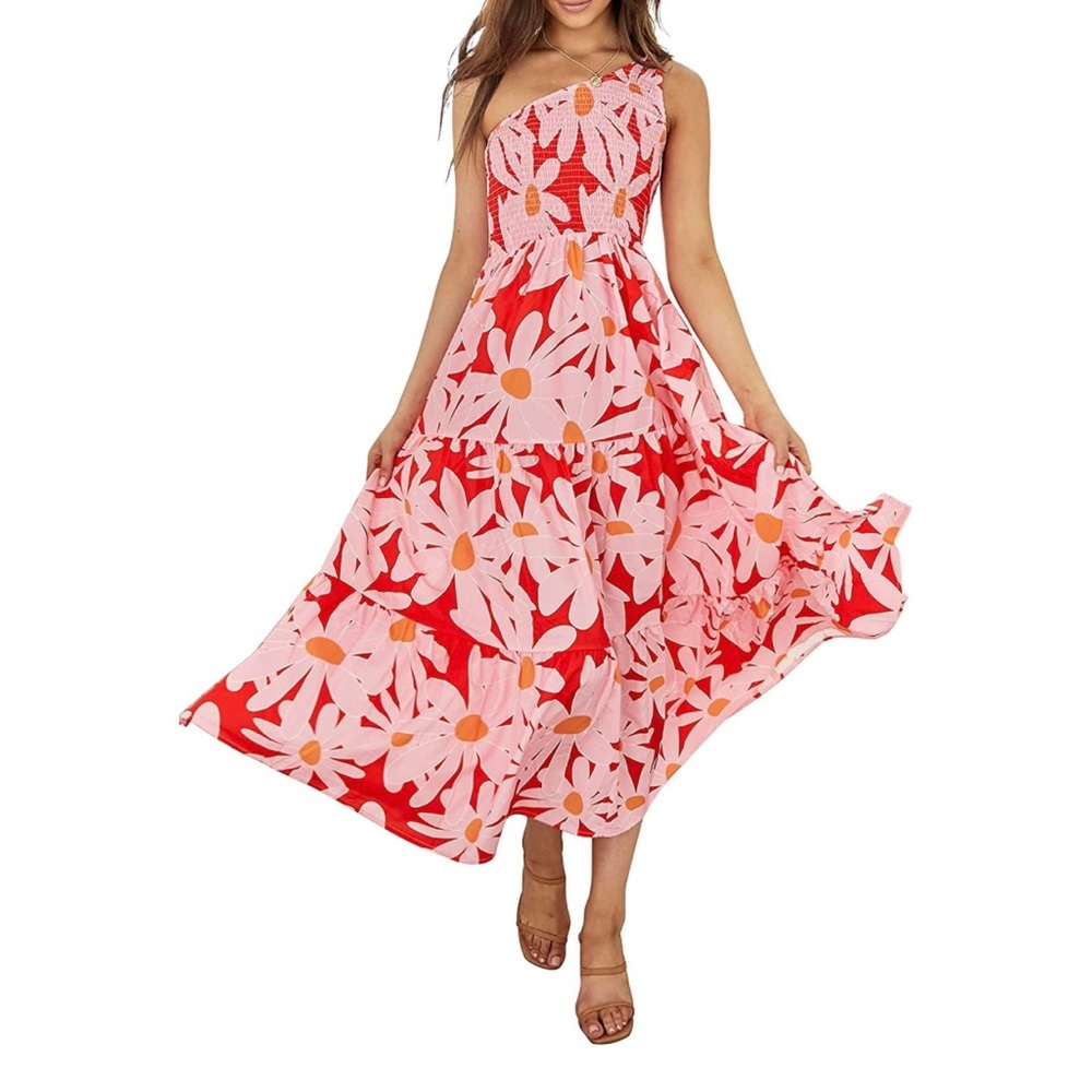 NWOT! One Shoulder Maxi Dress